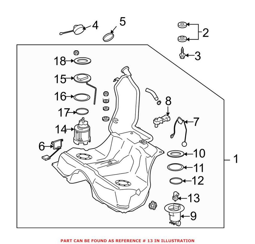 Mercedes Fuel Pressure Sensor 0009051100